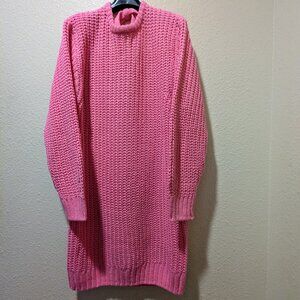 NWOT H&M Divided Pink Sweater Dress Size M